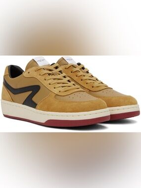 Rag & Bone Retro Court Sneakers Tan Leather Suede Low Top Shoes EU 39 Mens 6 W 8